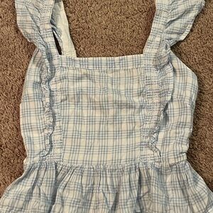 Blue Plaid Women's Tank Top